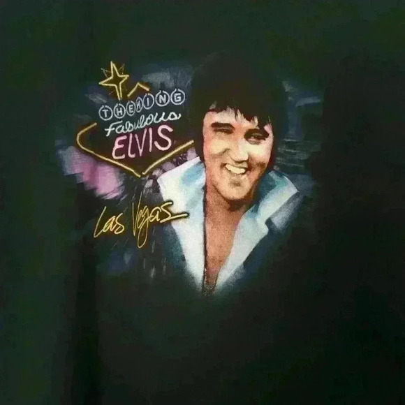 Elvis Presley Vintage Shirt by KUN black size XL - Picture 2 of 16